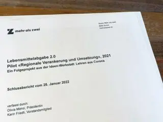 Schlussbericht: Pilotprojekt Lebensmittelabgabe 2.0 mit regionaler Verankerung in Arbon
